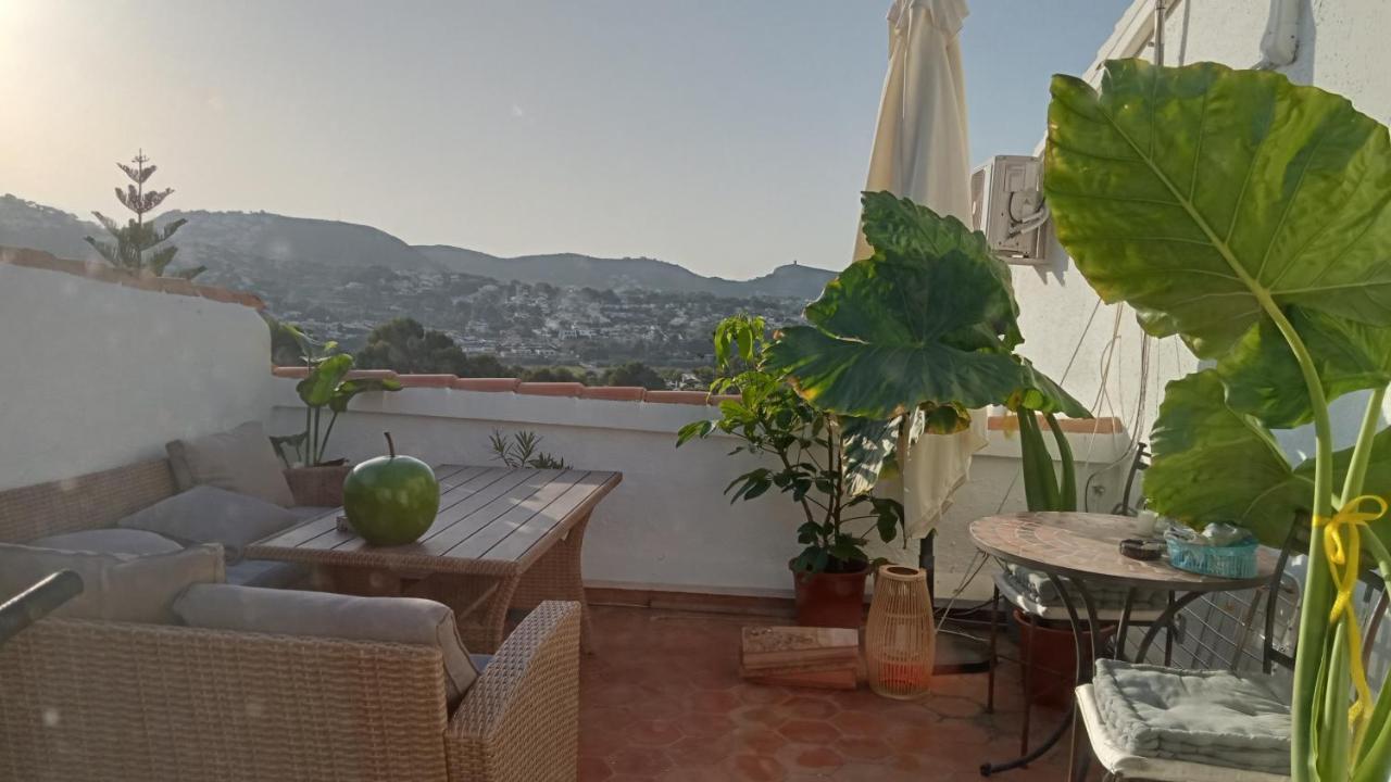 Atico-Penthouse En Moraira Con Vistas Al Mar Apartment Teulada Bagian luar foto