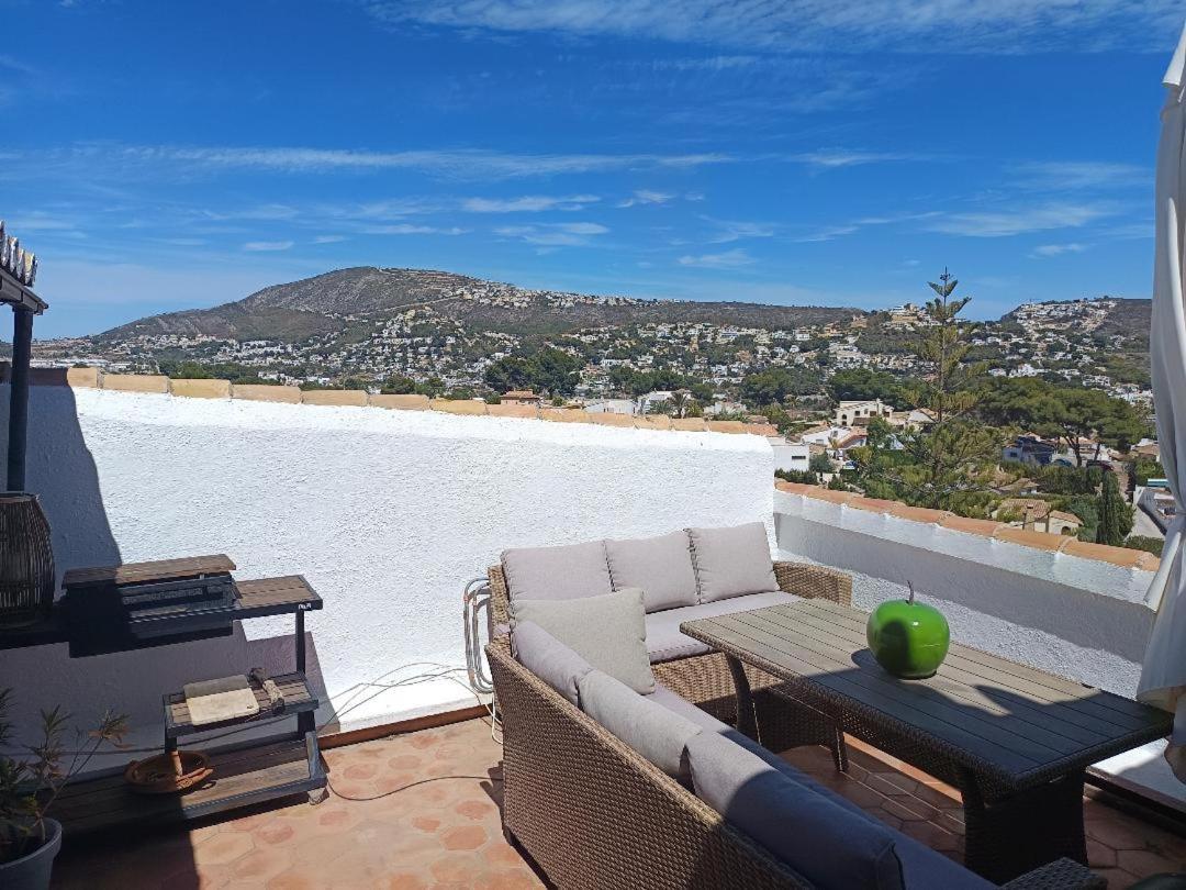 Atico-Penthouse En Moraira Con Vistas Al Mar Apartment Teulada Bagian luar foto